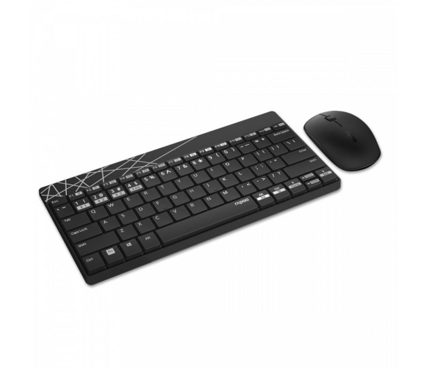 RAPOO Zestaw bezprzewodowy MULTI-MODE 8000M czarny - 1071788 - zdjęcie 2